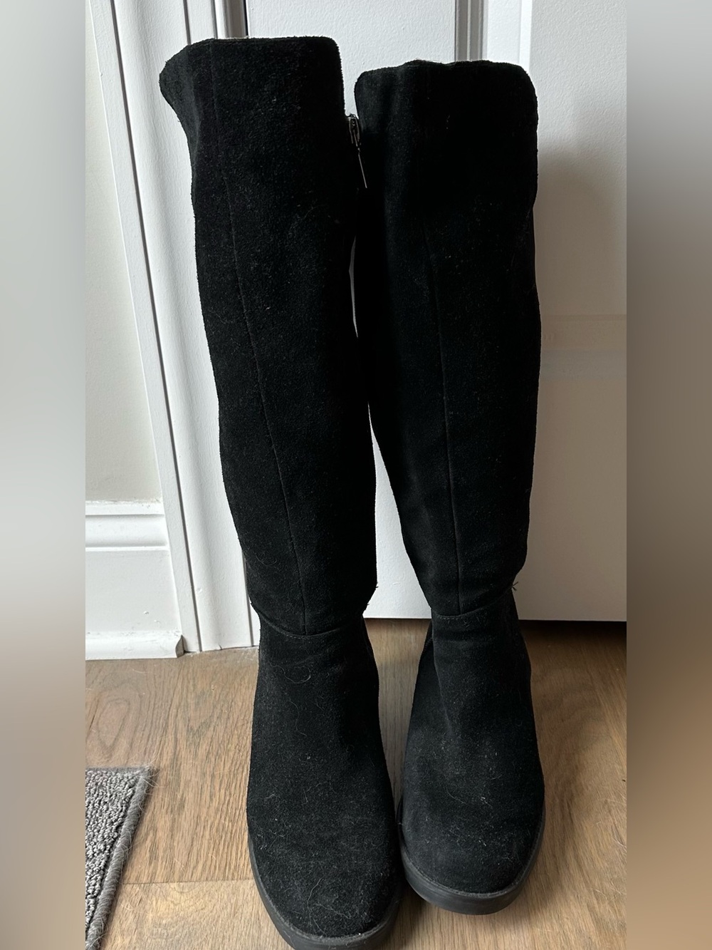 Blondo Black Suede Over-the-Knee Boots